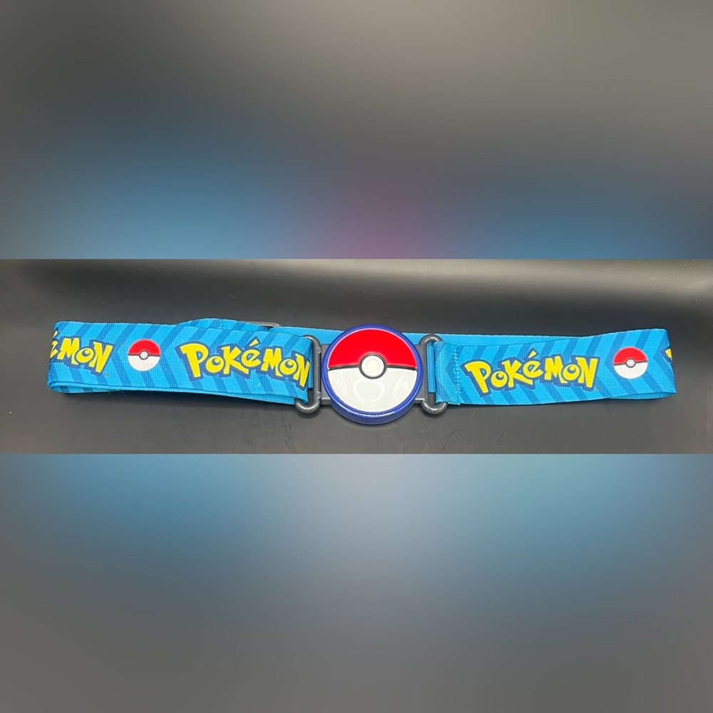 Pokémon Blue Belt with Poké Ball Buckle, Plastic, Youth, Adjustable